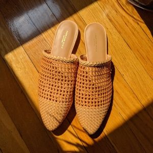 AEO Pointed Toe Woven Mule NWOT